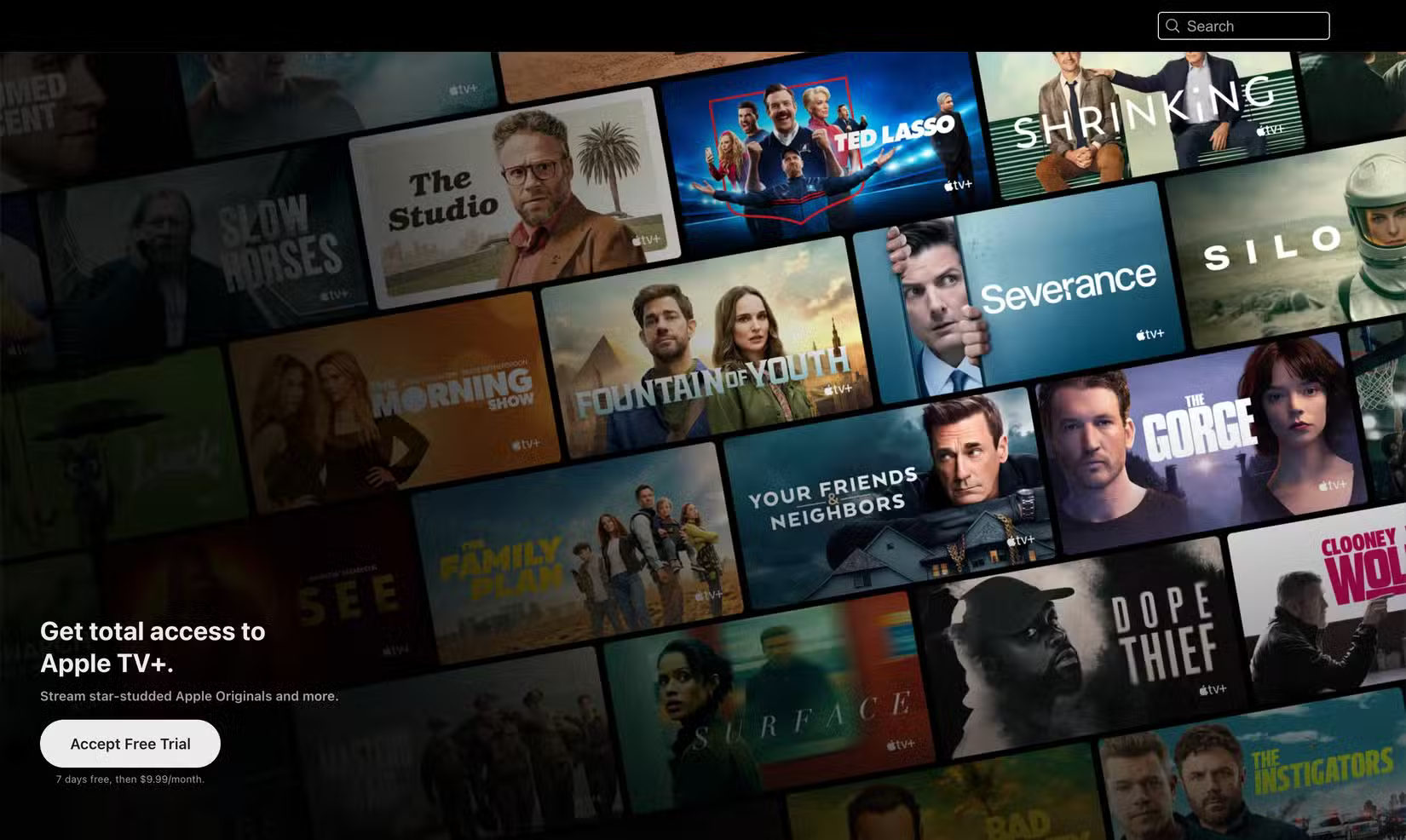 Màn hình chính Apple TV+