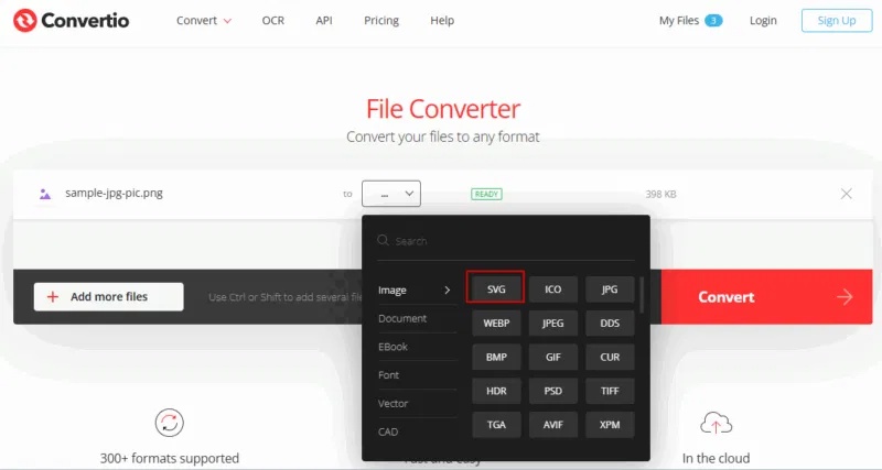 Chuyển đổi sang SVG