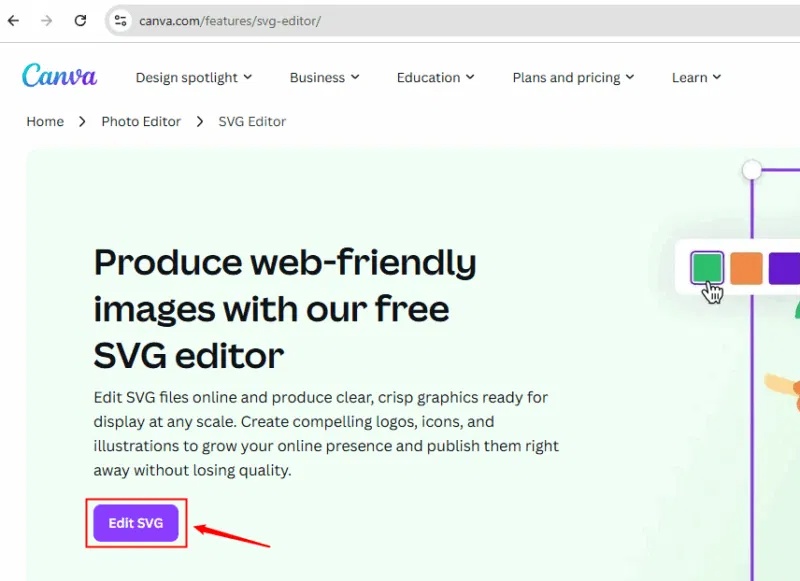 Chỉnh sửa file SVG trong trình chỉnh sửa hình ảnh