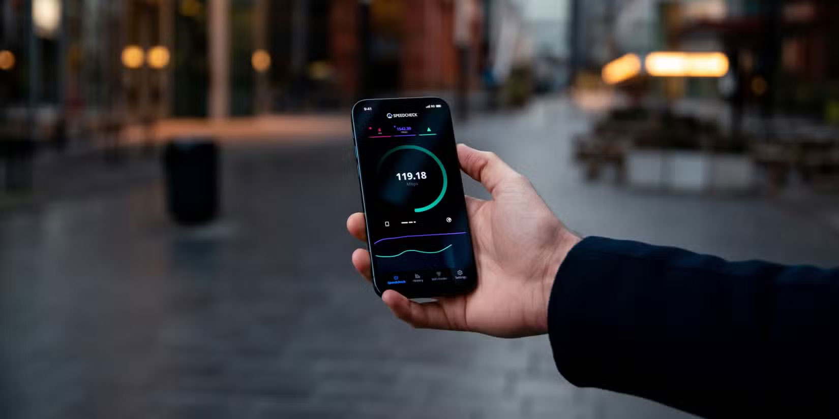 Bài kiểm tra tốc độ Internet trên điện thoại