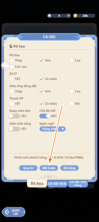 code game Xuất Phát Đi Muffin