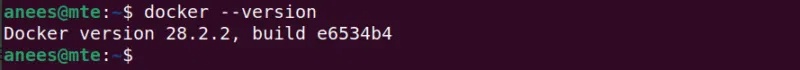 Xác minh cài đặt Docker