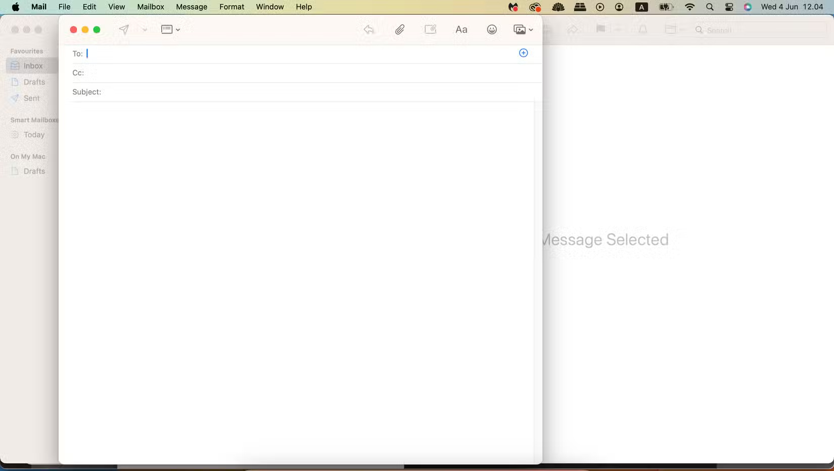Soạn tin nhắn trong ứng dụng Apple Mail