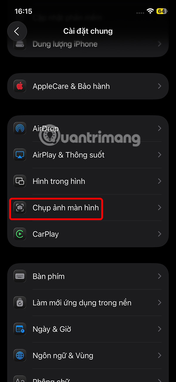 Chỉnh ảnh chụp màn hình