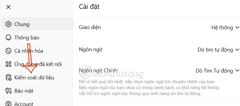 Kiểm soát dữ liệu ChatGPT
