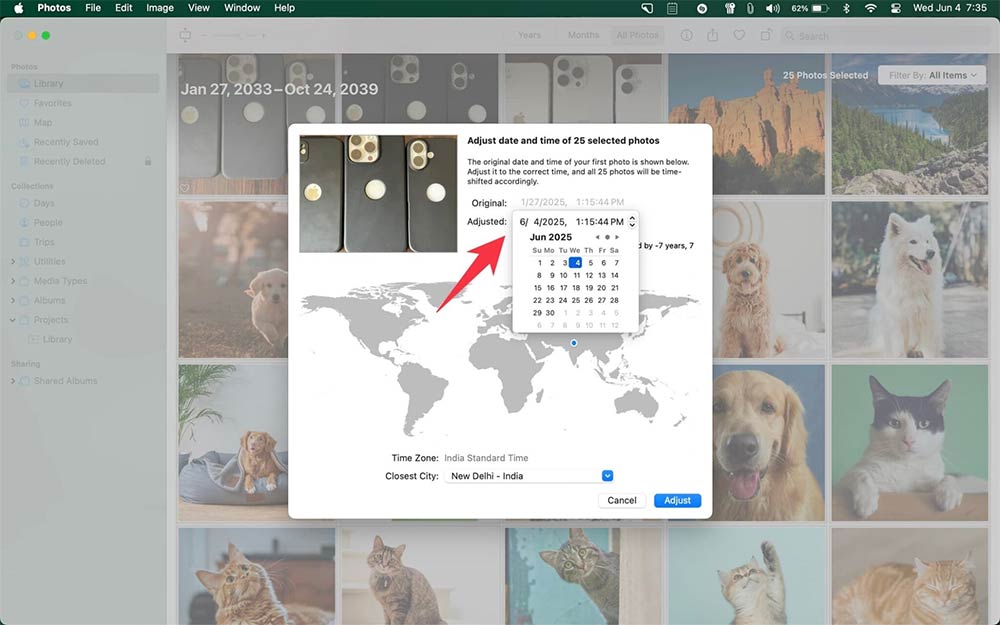 Cập nhật thời gian