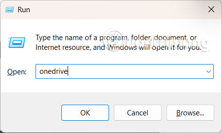 Khởi động lại OneDrive