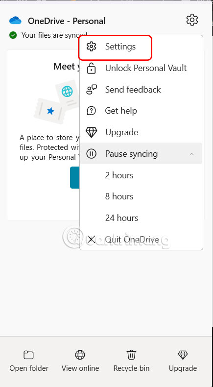 Cài đặt OneDrive