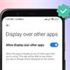 Cách bật hiển thị trên các ứng dụng khác trên Android
