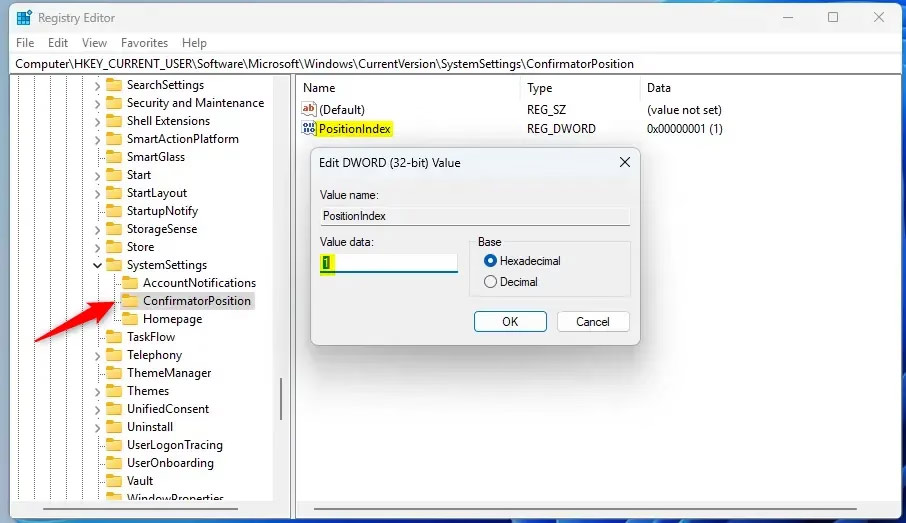 Cách thay đổi vị trí chỉ báo trên màn hình Windows 11