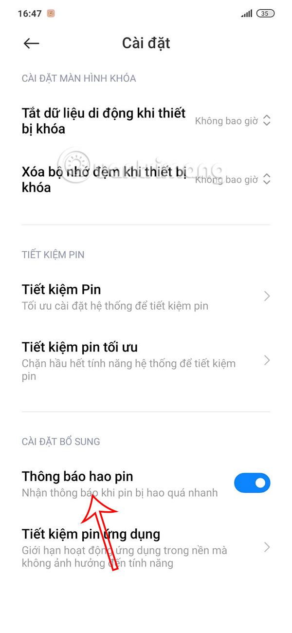 Bật hao pin trên Android