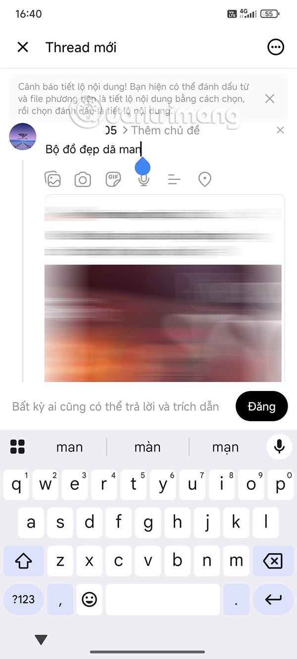 Bài đăng trên Threads
