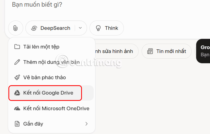 Kết nối Google Drive với Grok Studio