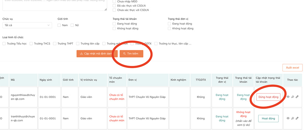 Dừng hoạt động Temis