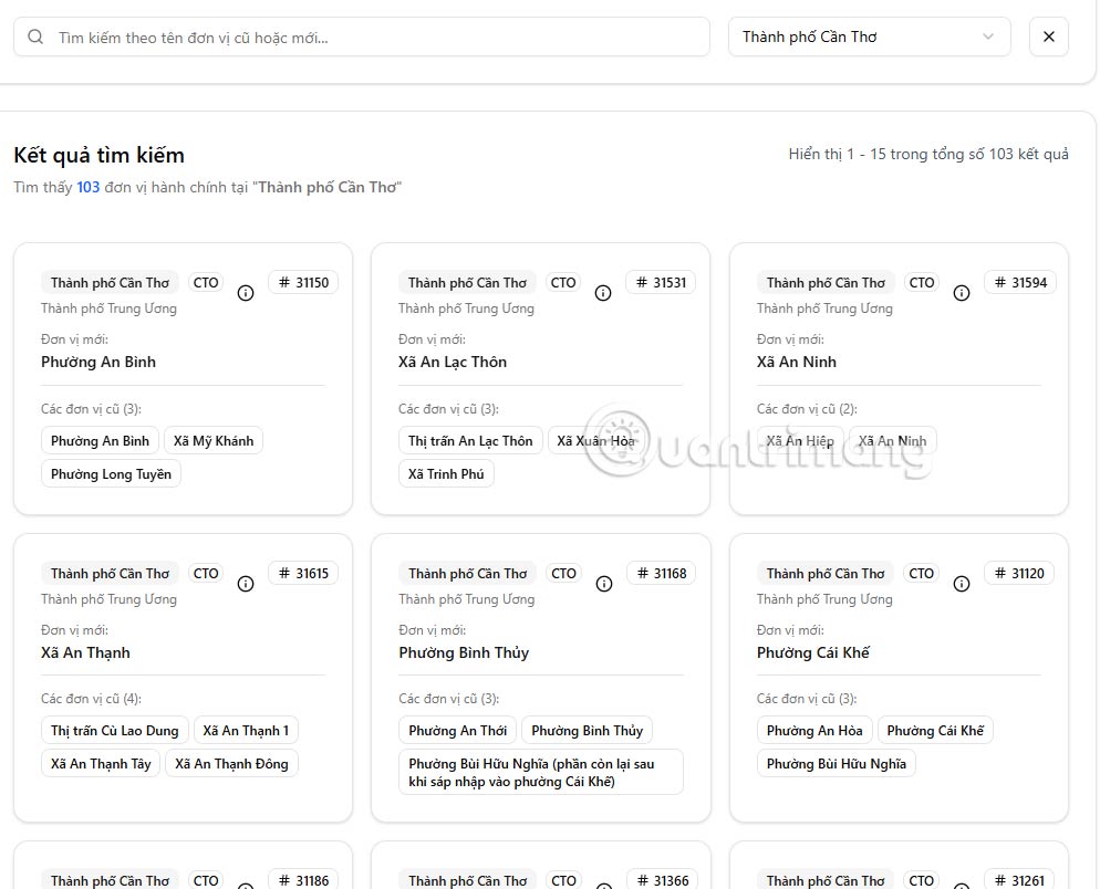 Tìm địa điểm mới sau khi sáp nhập