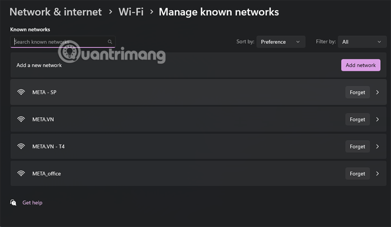 xem mật khẩu wifi máy tính