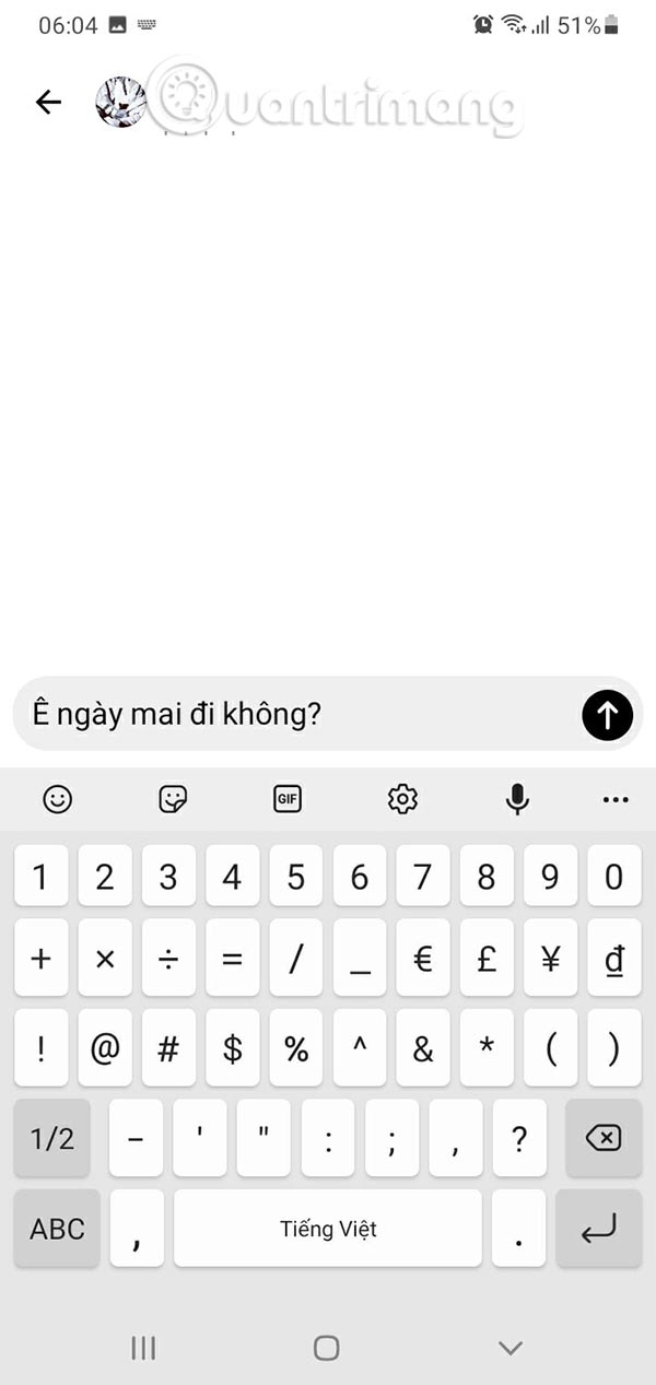 Gửi tin nhắn trên Threads