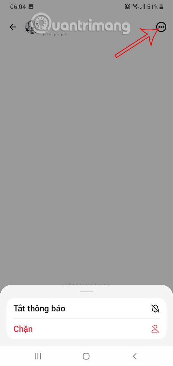 Tắt thông báo tin nhắn Threads