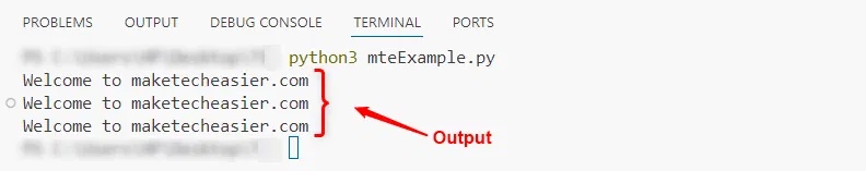 Chạy script Python trong Code Server
