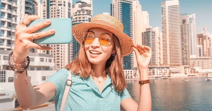 Chụp ảnh khi đi du lịch