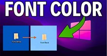 Hướng dẫn đổi màu chữ các biểu tượng trên Windows