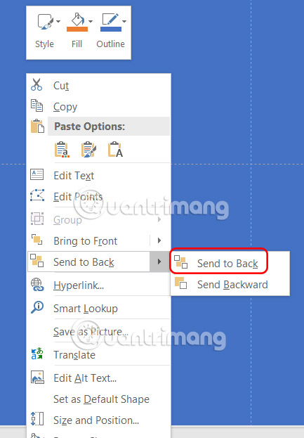 Che phủ nội dung slide