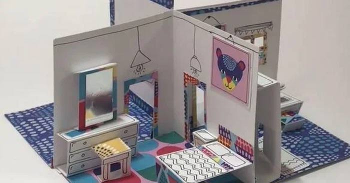 Cách làm mô hình nhà bằng giấy