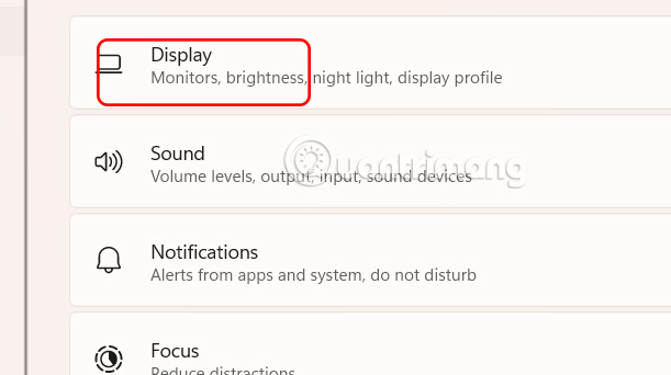 Chỉnh màn hình kết nối Windows