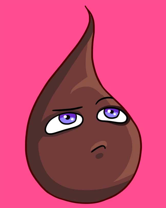 Màu máu kinh nguyệt nâu sẫm