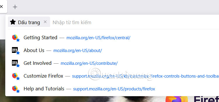 Đổi công cụ tìm kiếm Firefox