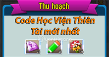Nhận quà với full giftcode Học Viện Thiên Tài, hướng dẫn đổi code