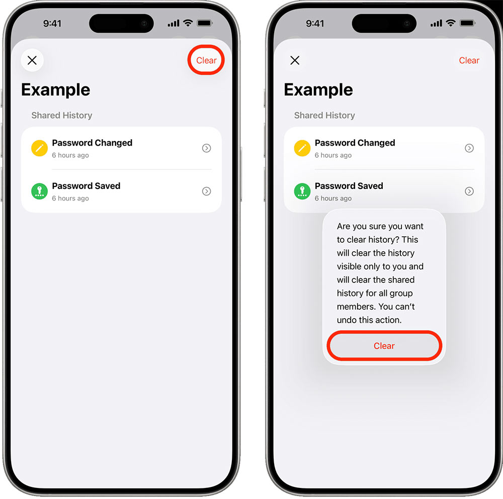 Xóa mật khẩu trên Passwords iPhone
