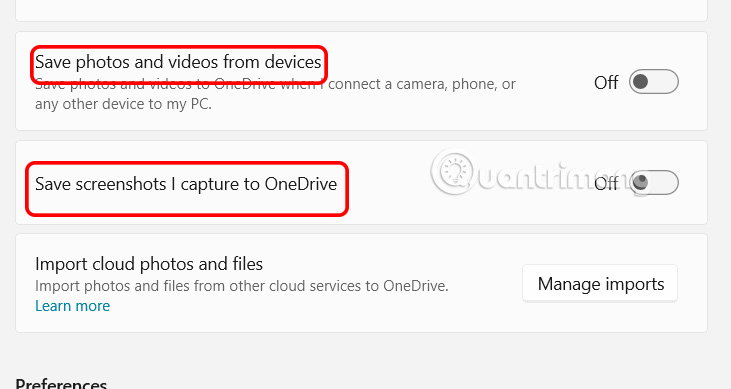 Tắt đồng bộ OneDrive