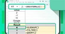 8 công thức Google Sheets giúp công việc dễ dàng hơn rất nhiều