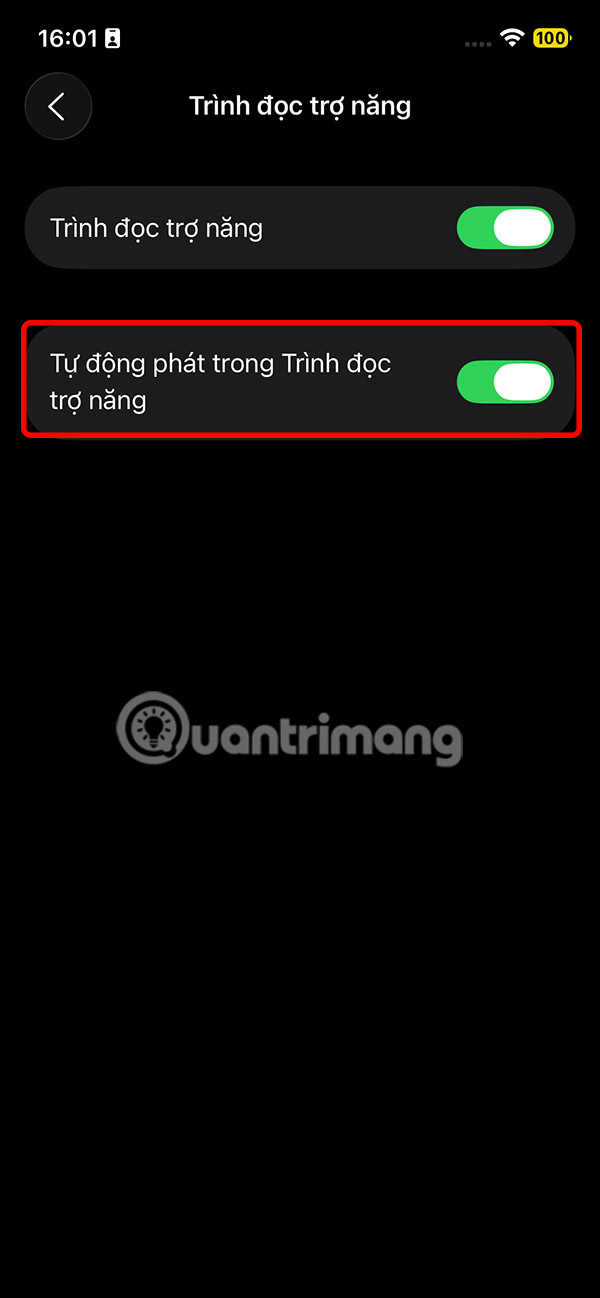 Tự động đọc văn bản trên iPhone