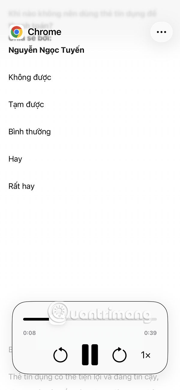 Đọc văn bản trên iPhone