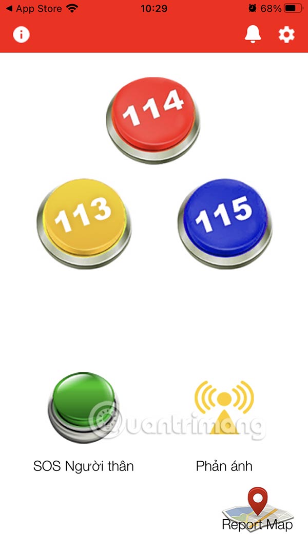 Giao diện chính Help 114