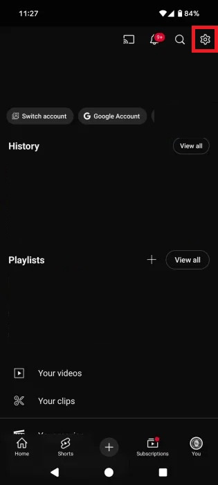 Cài đặt YouTube Shorts