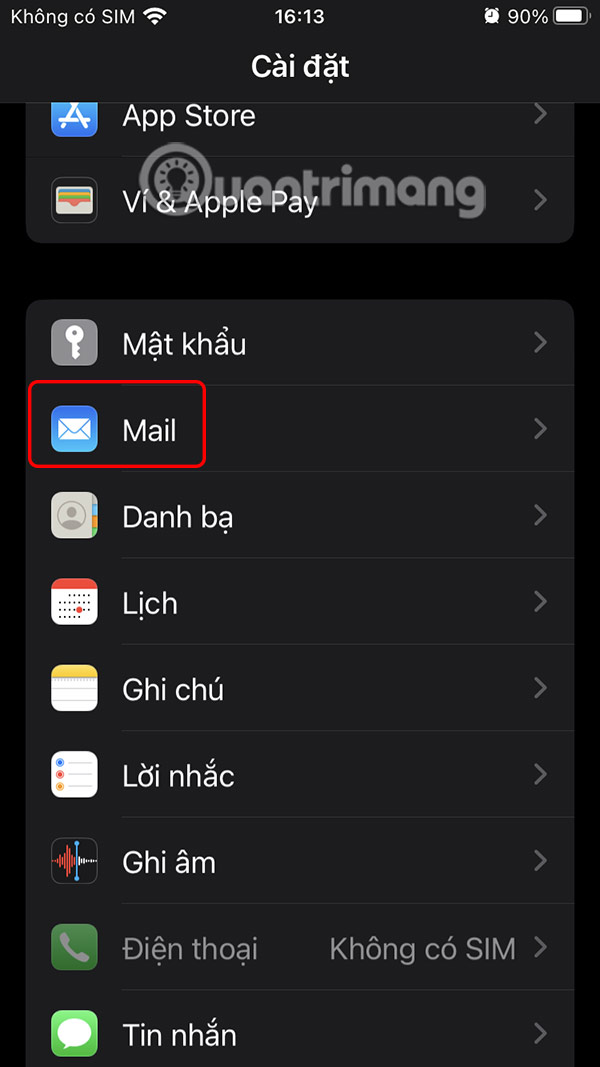 Mail iPhone