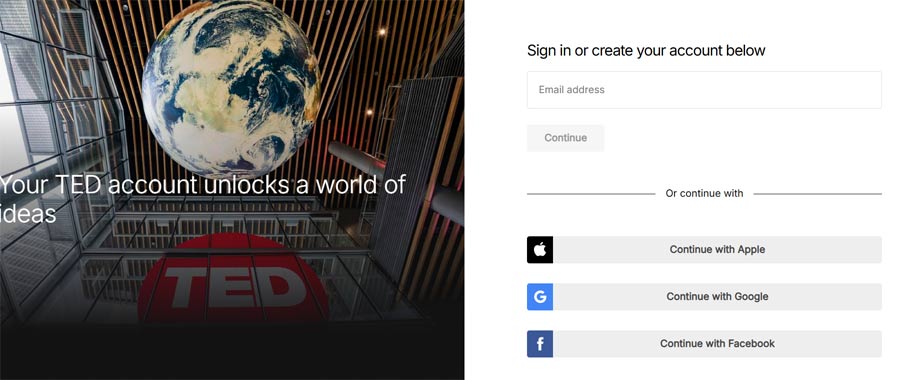 Đăng ký TED Talks