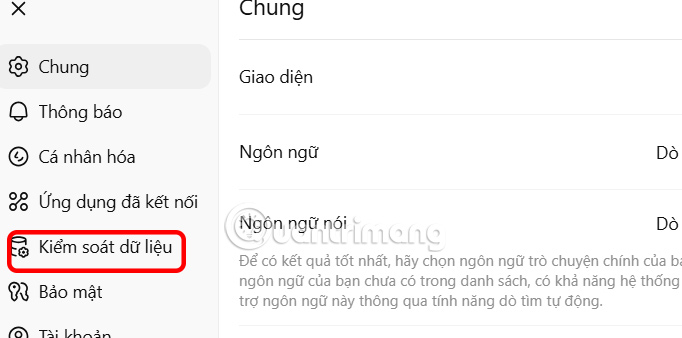 Kiểm soát dữ liệu ChatGPT