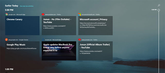 Windows Timeline