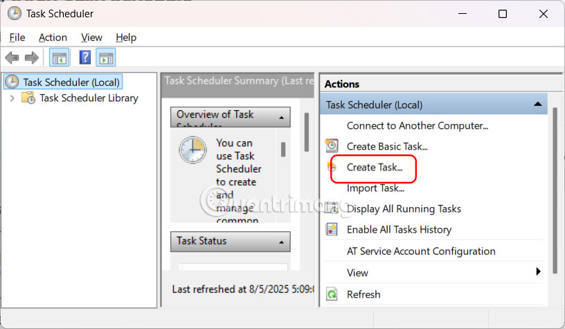 Create a task Windows