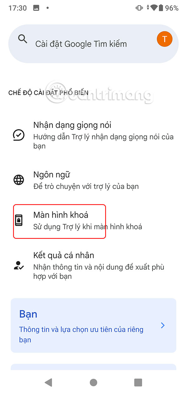 Màn hình khóa điện thoại