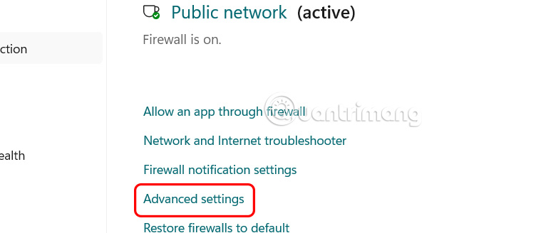 Advanced settings Microsoft Defender