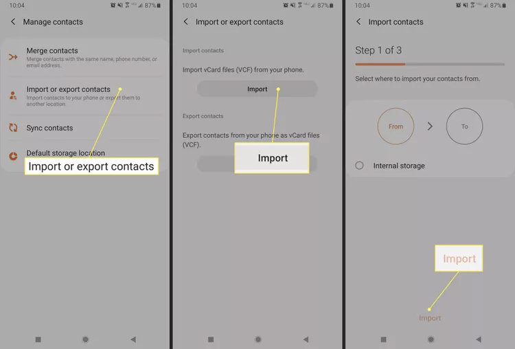 Khôi phục danh bạ trên Samsung