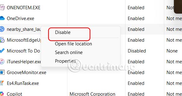 Hủy phần mềm chạy