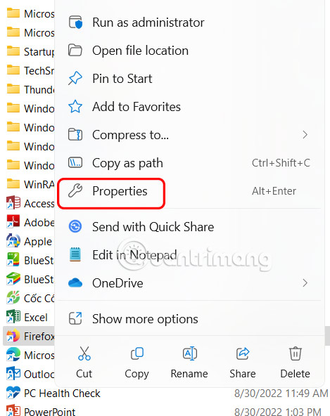 Tùy chỉnh Firefox