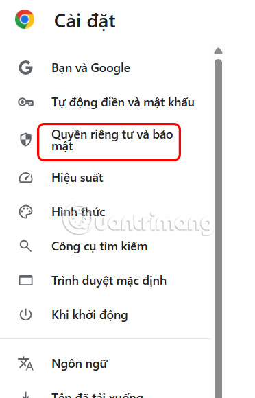 Bảo mật Google Chrome