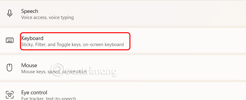 Chỉnh phím tắt Windows